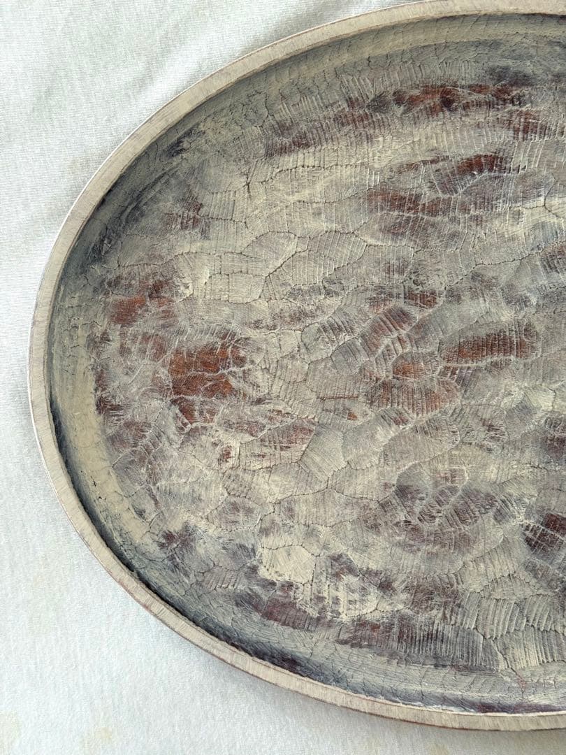 山本美文 白漆盆 トレー 未使用品