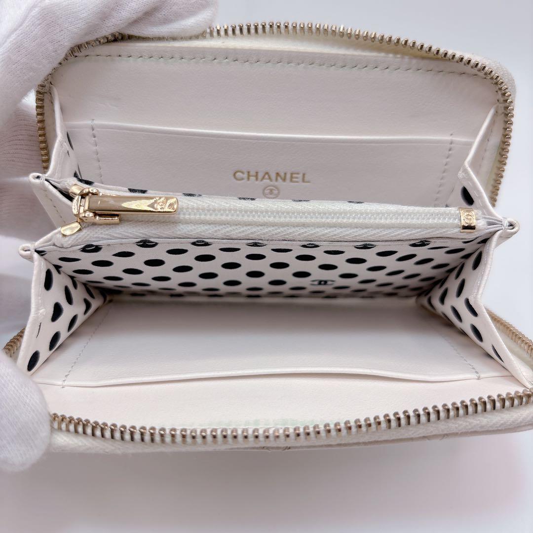 最安値 CHANEL シャネル マトラッセ COCOパール ジップパース