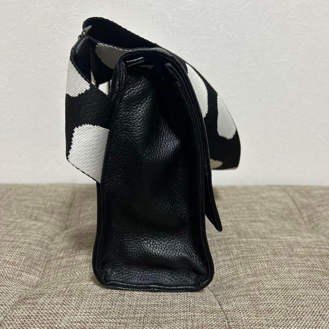 ear PAPILLONNER ダルメシアン柄　ワイドテープ　ショルダーバッグ