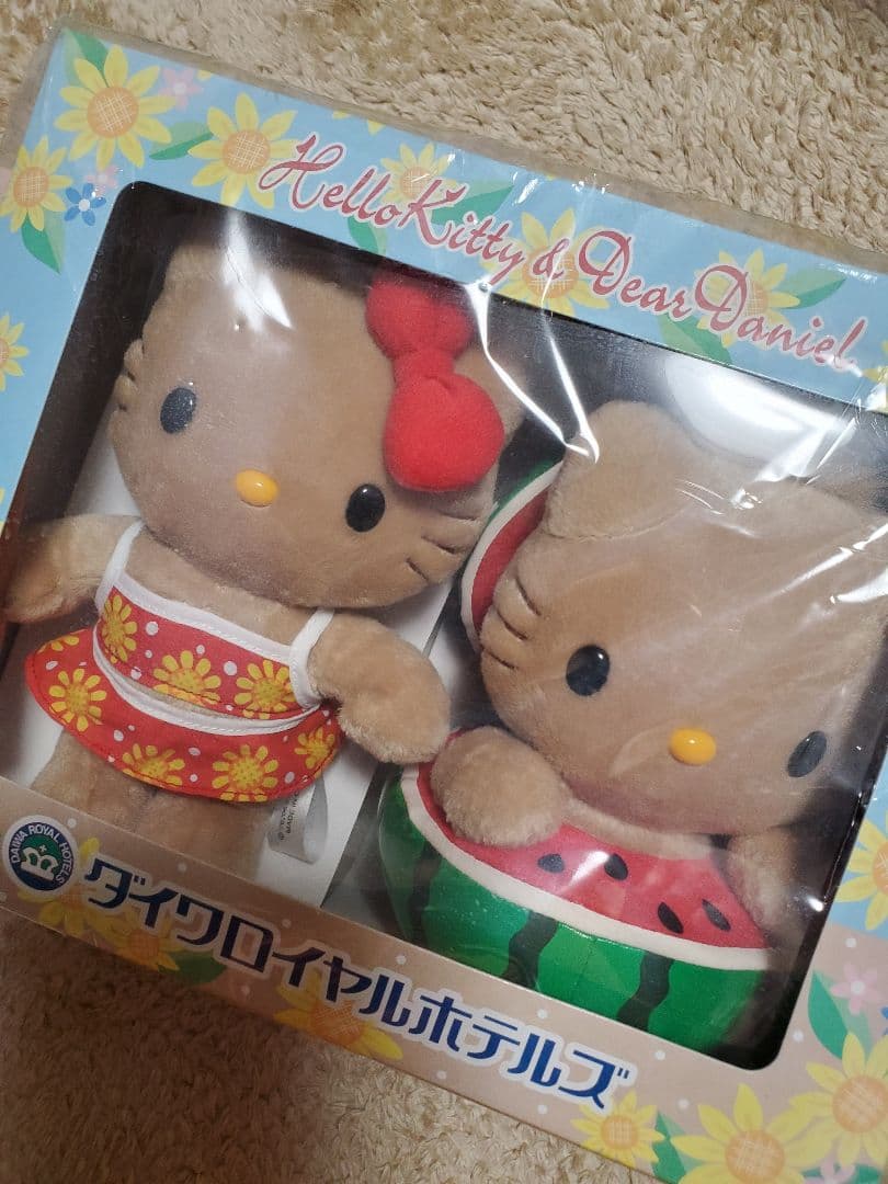 ハローキティ　希少　日焼け　ぬいぐるみセット　家電製品