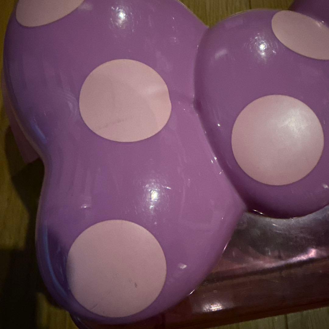 ディズニー ミニー デイジー リボン ポップコーンバケット 赤 紫 セット