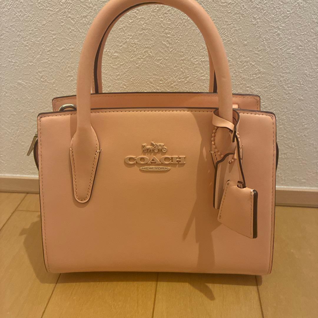 COACH アンドレア　キャリーオール　フェイデットブラッシュ　ピンクベージュ