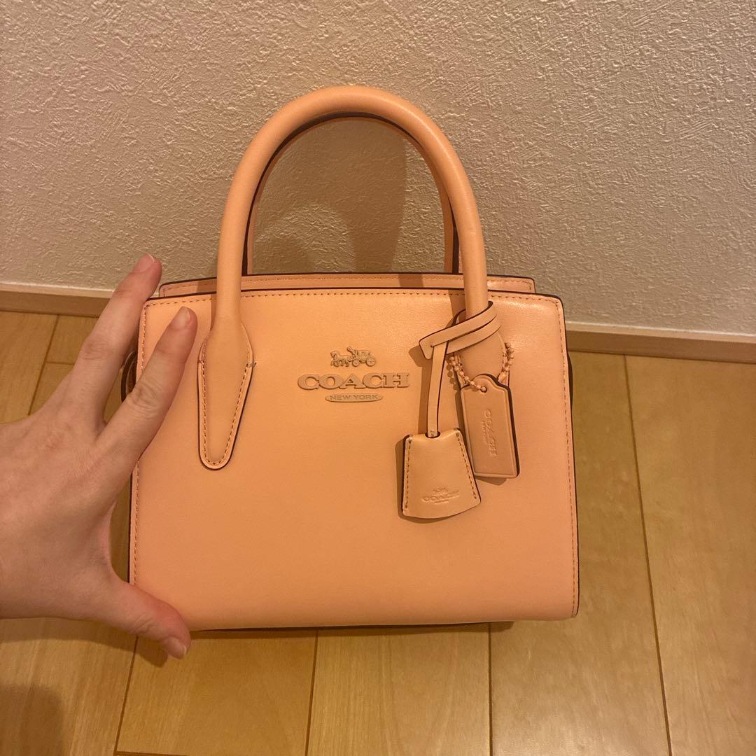 COACH アンドレア　キャリーオール　フェイデットブラッシュ　ピンクベージュ