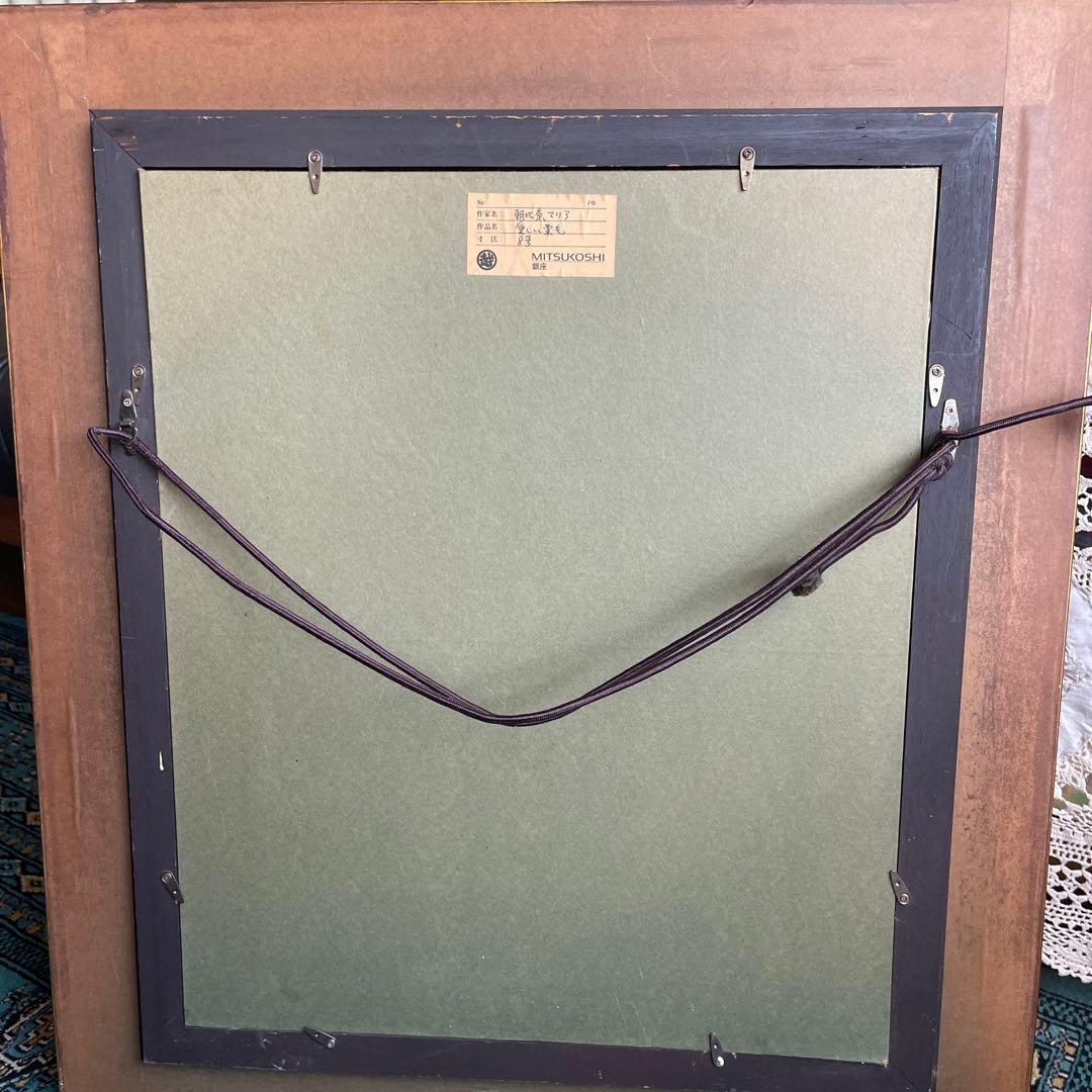 値下げ‼️53万円から295000円に‼️朝比奈マリア 絵画 油絵 愛しい栗毛8