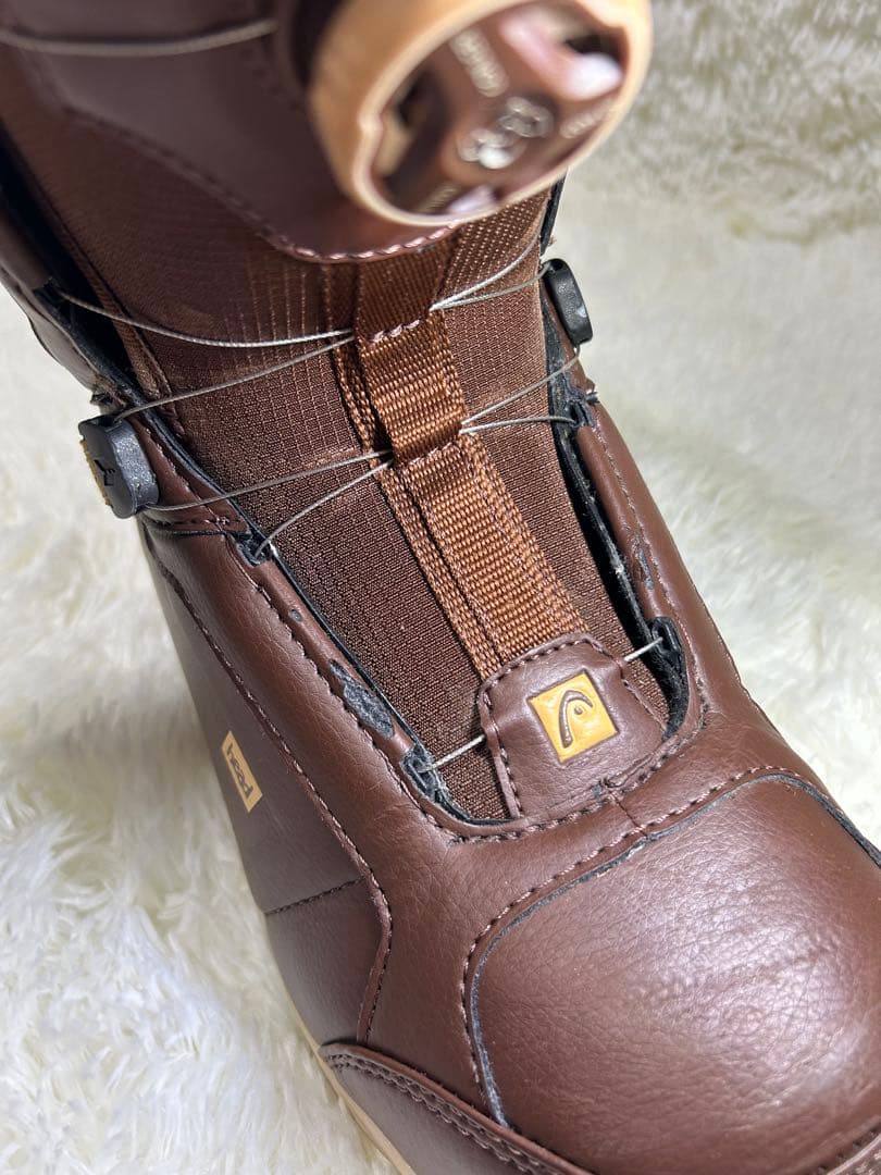 【美品】HEAD【TRUE BOA】26㎝　ヘッド　スノーボードブーツ　ブラウン