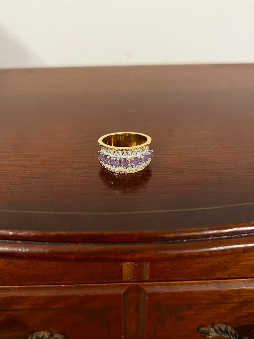 The Franklin Mint フランクリンミント　ゴールド&ストーンリング