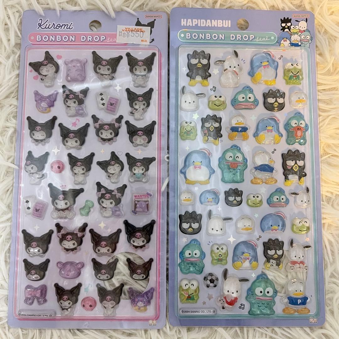【正規品】ボンボンドロップシール サンリオ 第1弾 8点セット まとめ売り