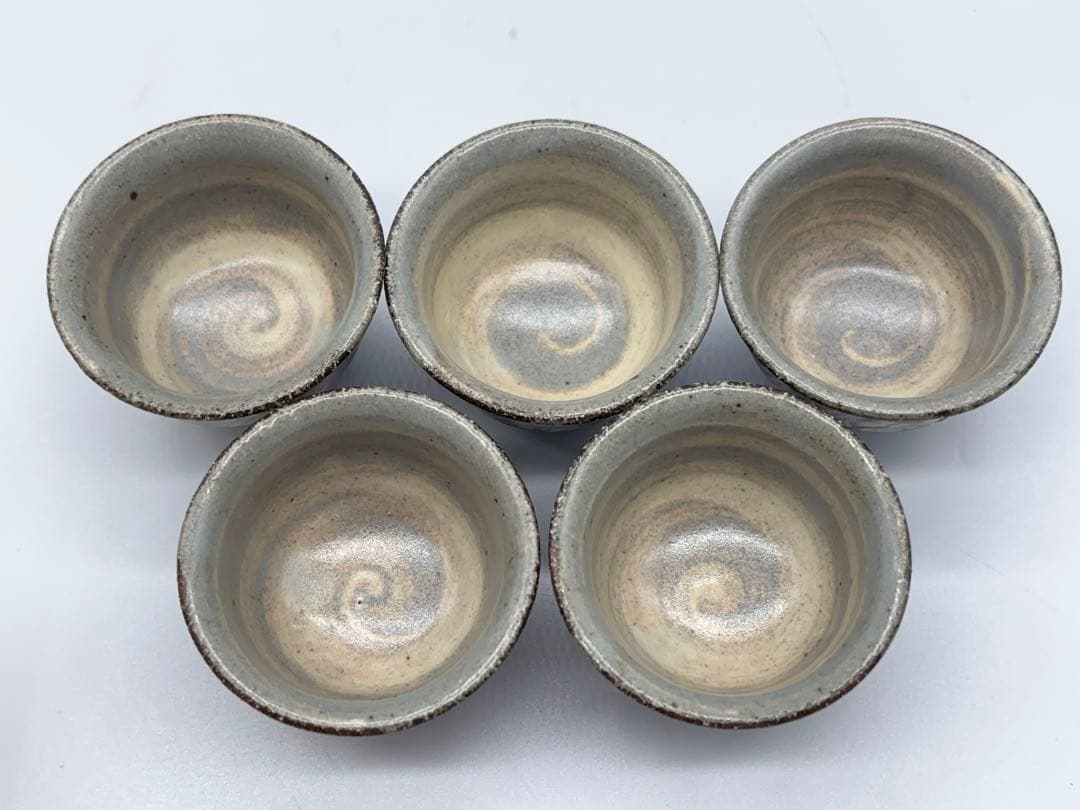 人間国宝 島岡達三作 酒器 徳利 ぐい吞み 共箱 -445-