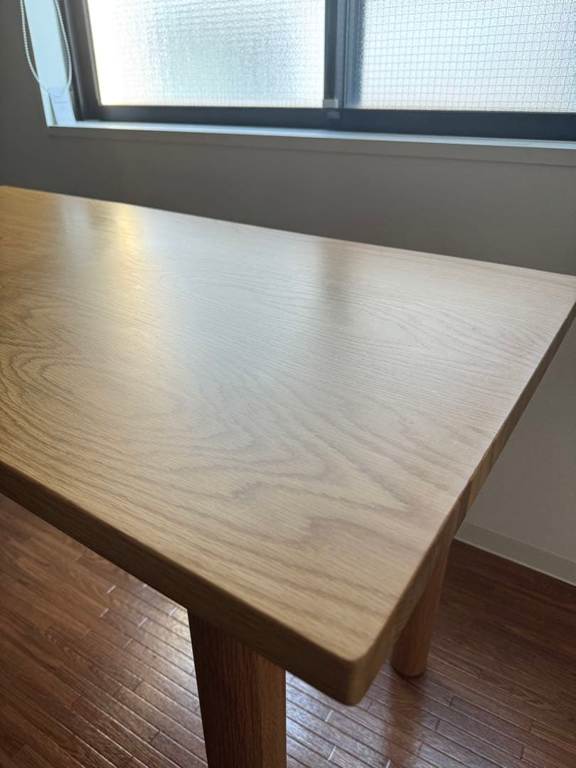 無印良品 木製テーブル オーク材 幅120cm×奥行60cm