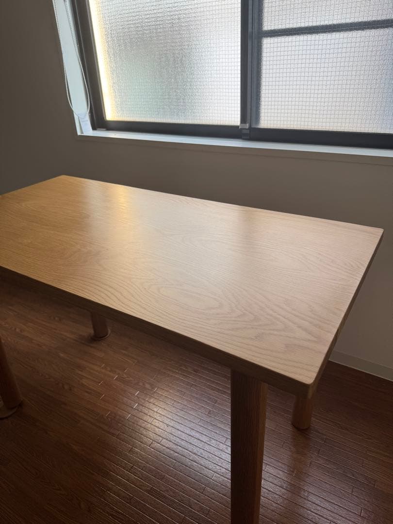無印良品 木製テーブル オーク材 幅120cm×奥行60cm