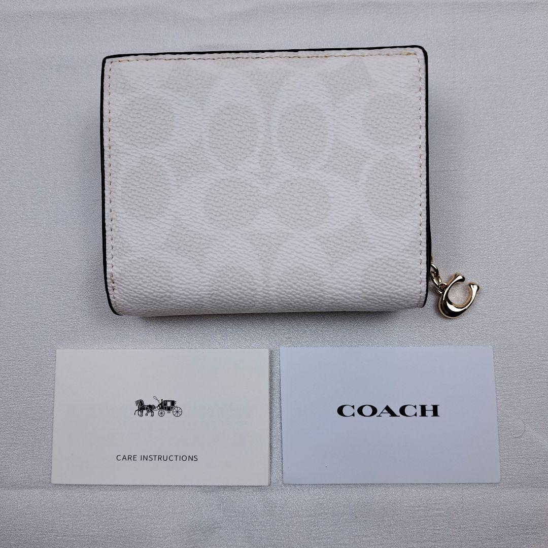 新品未使用　COACH　コーチ　折り財布　スナップウォレット　正規品　付属品多数