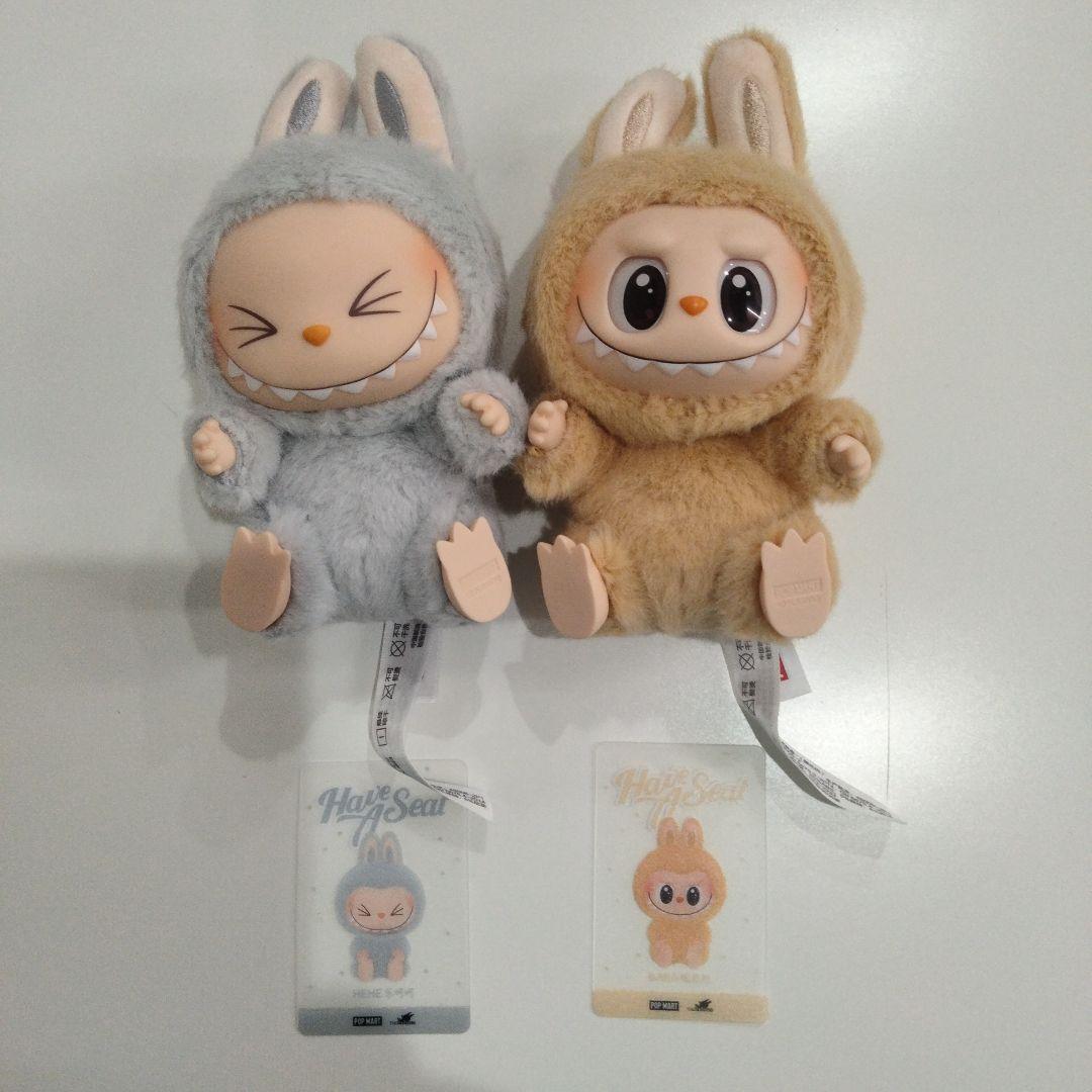 POPMARTラブブ「Have a Seat」初期タイプぬいぐるみ