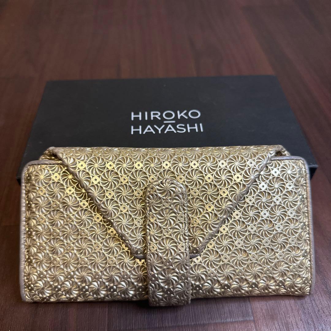 新品人気ヒロコハヤシジラソーレ長財布ミニゴールド