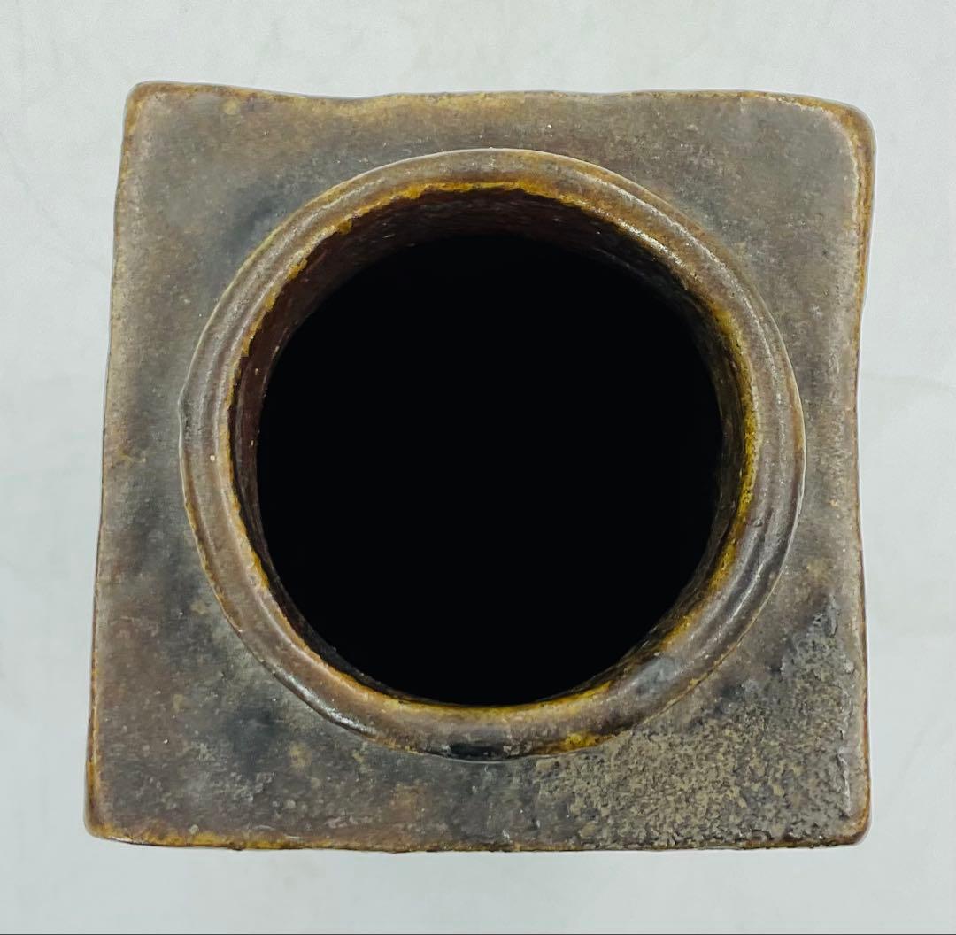 70】◉明治時代の名工 木村清近先生 備前焼算木手花入