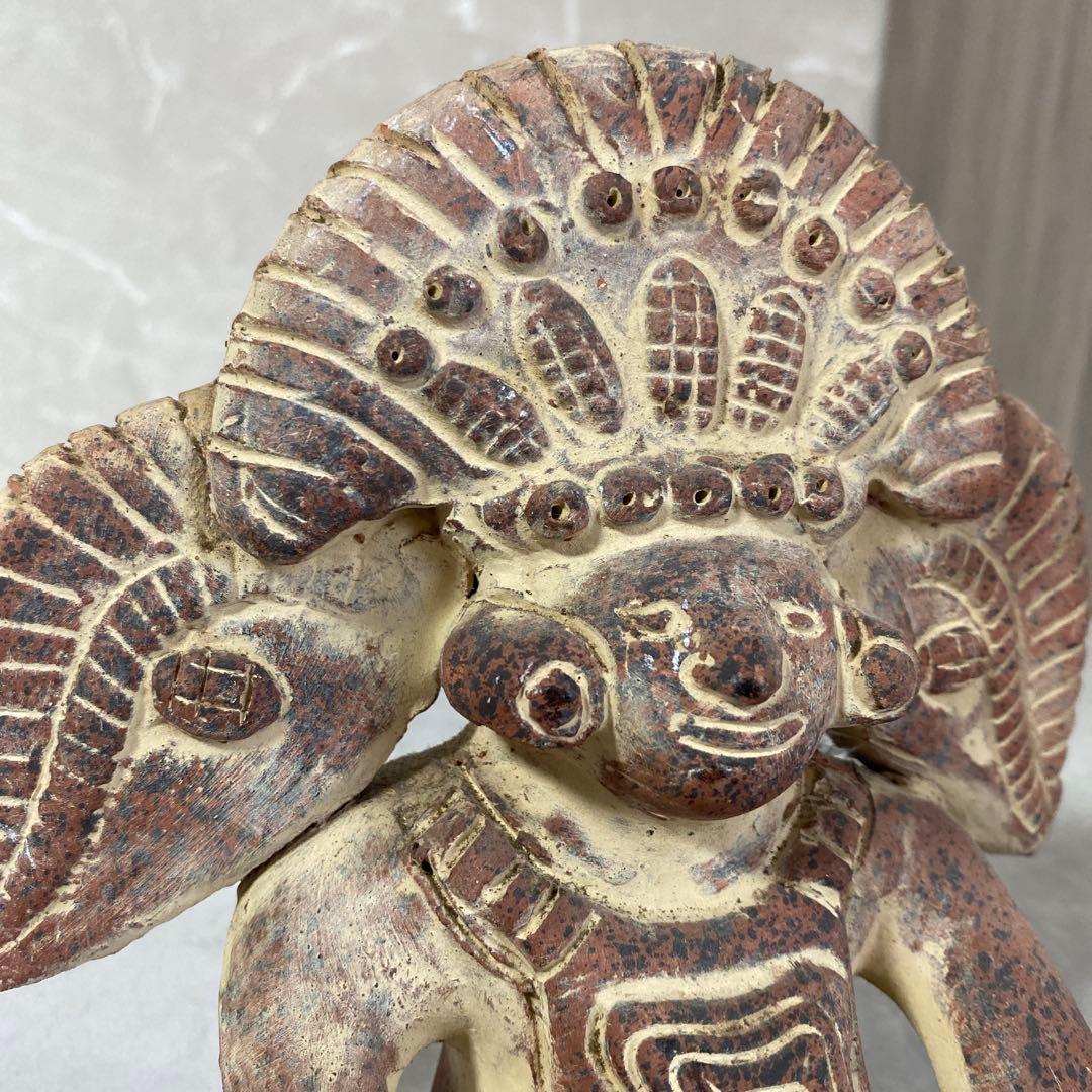 かわいい置物 メキシコ マヤ？ 土偶 オブジェ 古代文明歴史 インテリア