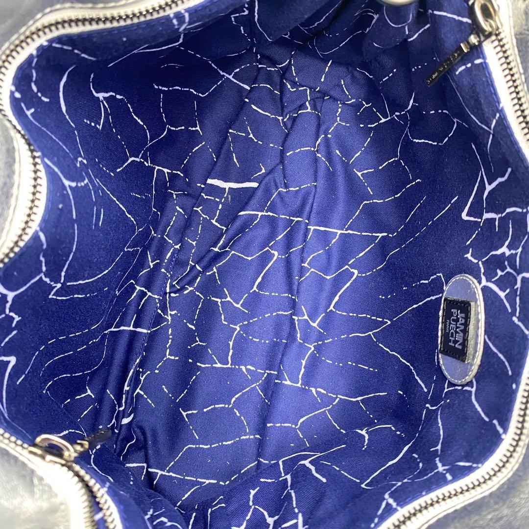 【良品】JAMIN PUECH バッグ ショルダーバッグ 2WAY シルバー