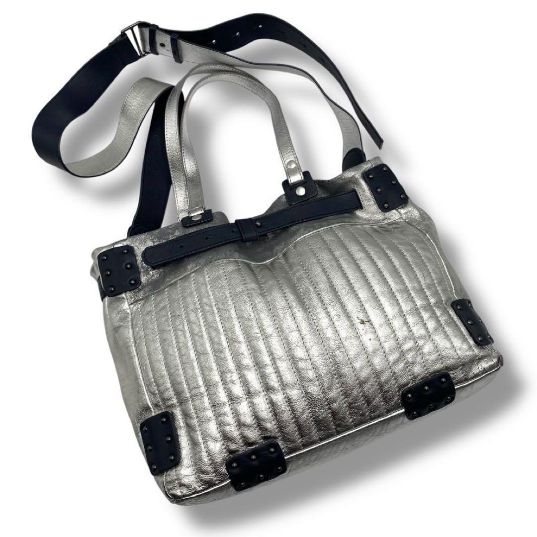 【良品】JAMIN PUECH バッグ ショルダーバッグ 2WAY シルバー