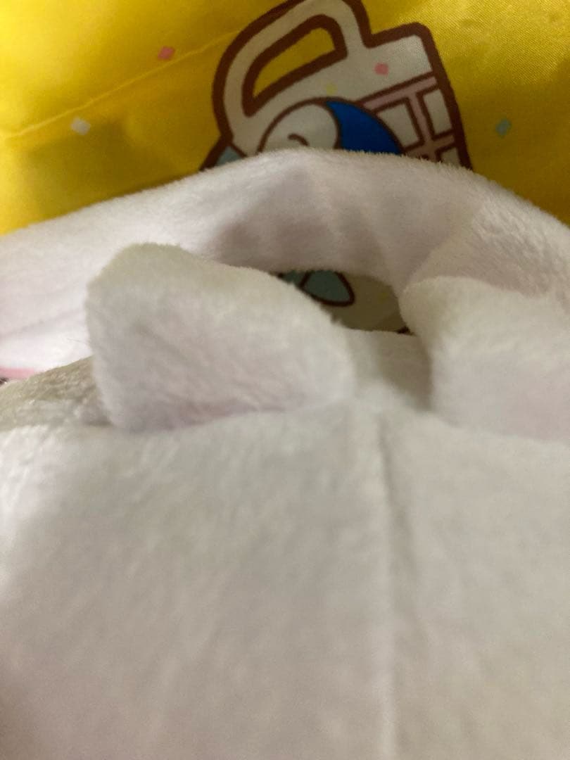 汎用うさぎ　ぬいぐるみリュックポーチ　ホワイト