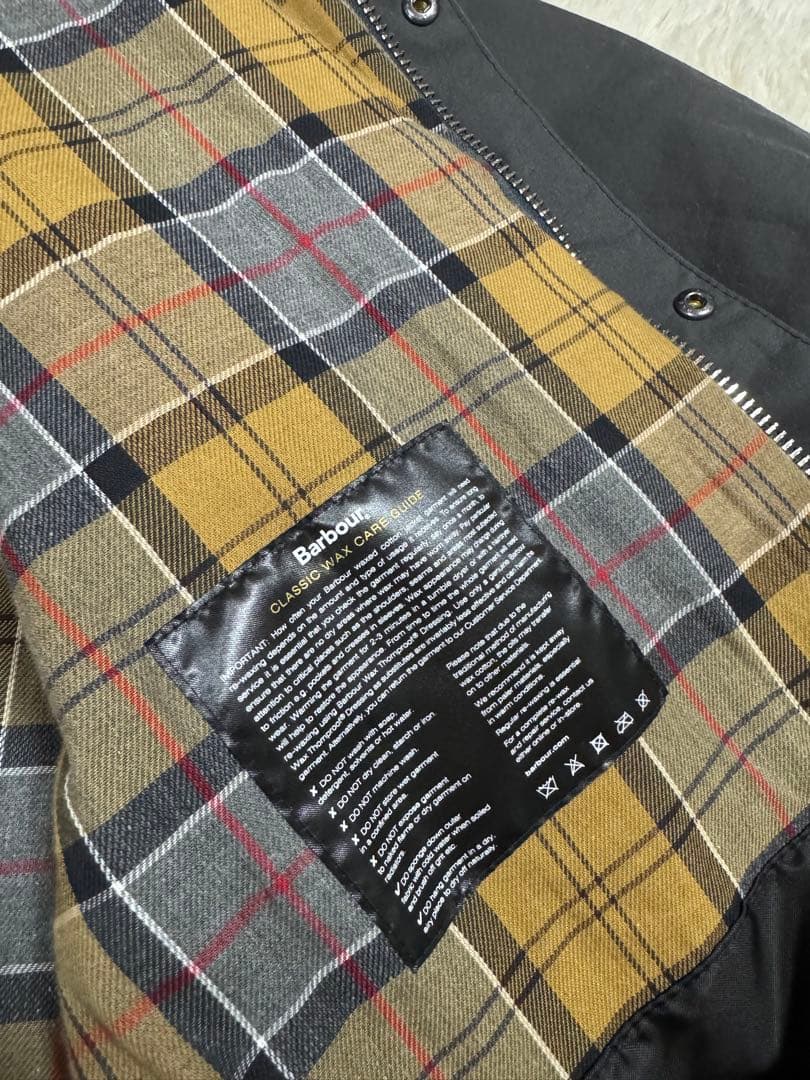 美品 BARBOUR トランスポート ワックスジャケット グレー44