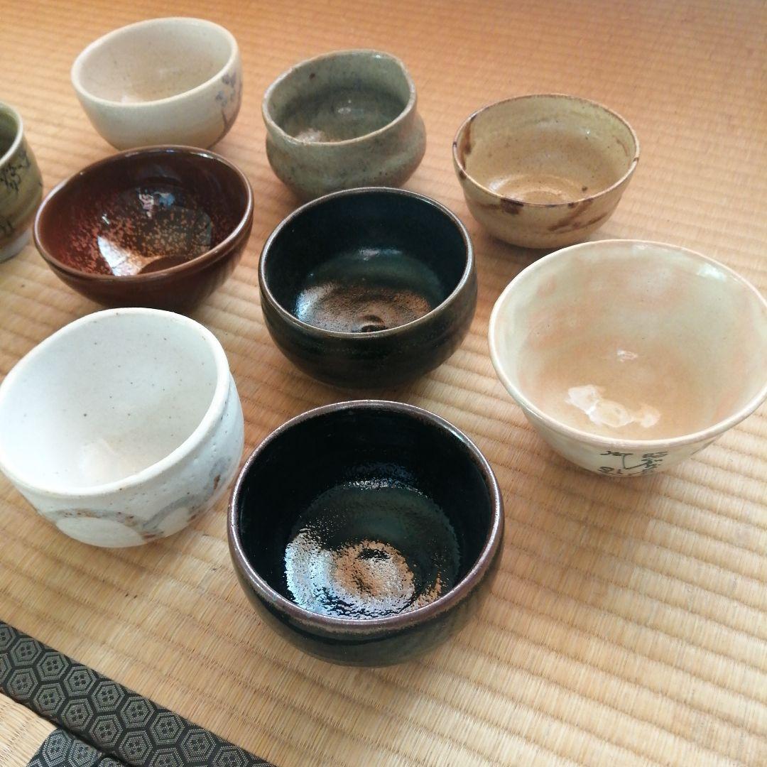 F1437 八幡窯 堀野証嗣 堀内宗完 画 松に富士の絵 茶碗 合わせ箱 抹茶