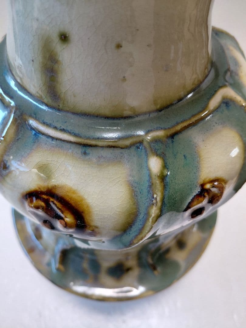 琉球壺屋焼　小橋川源慶作　ゲンケイ印あり　　約34センチ　最終価格