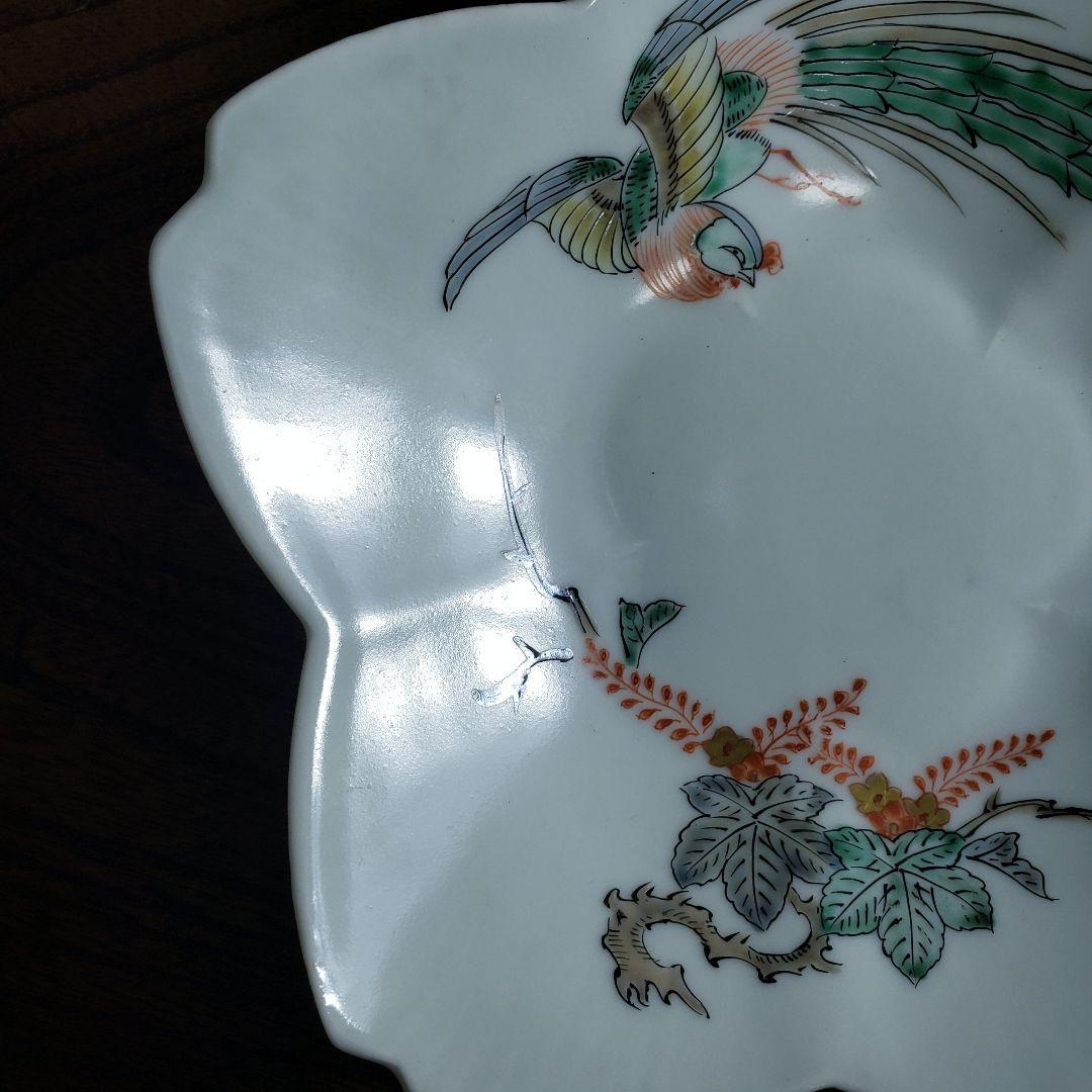 花形皿 変形皿 鳳凰 桐文様 古伊万里 柿右衛門様式 梅花 桜 窯