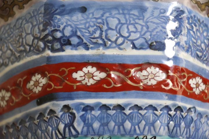 中国　呉須　八角大鉢　アンティーク　送料込み0206