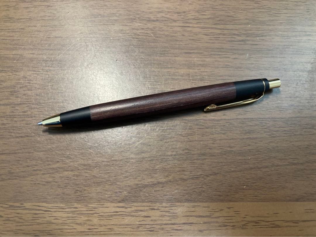 野原工芸 キングウッド ボールペンスリム 新型 野原工芸新型シルバー