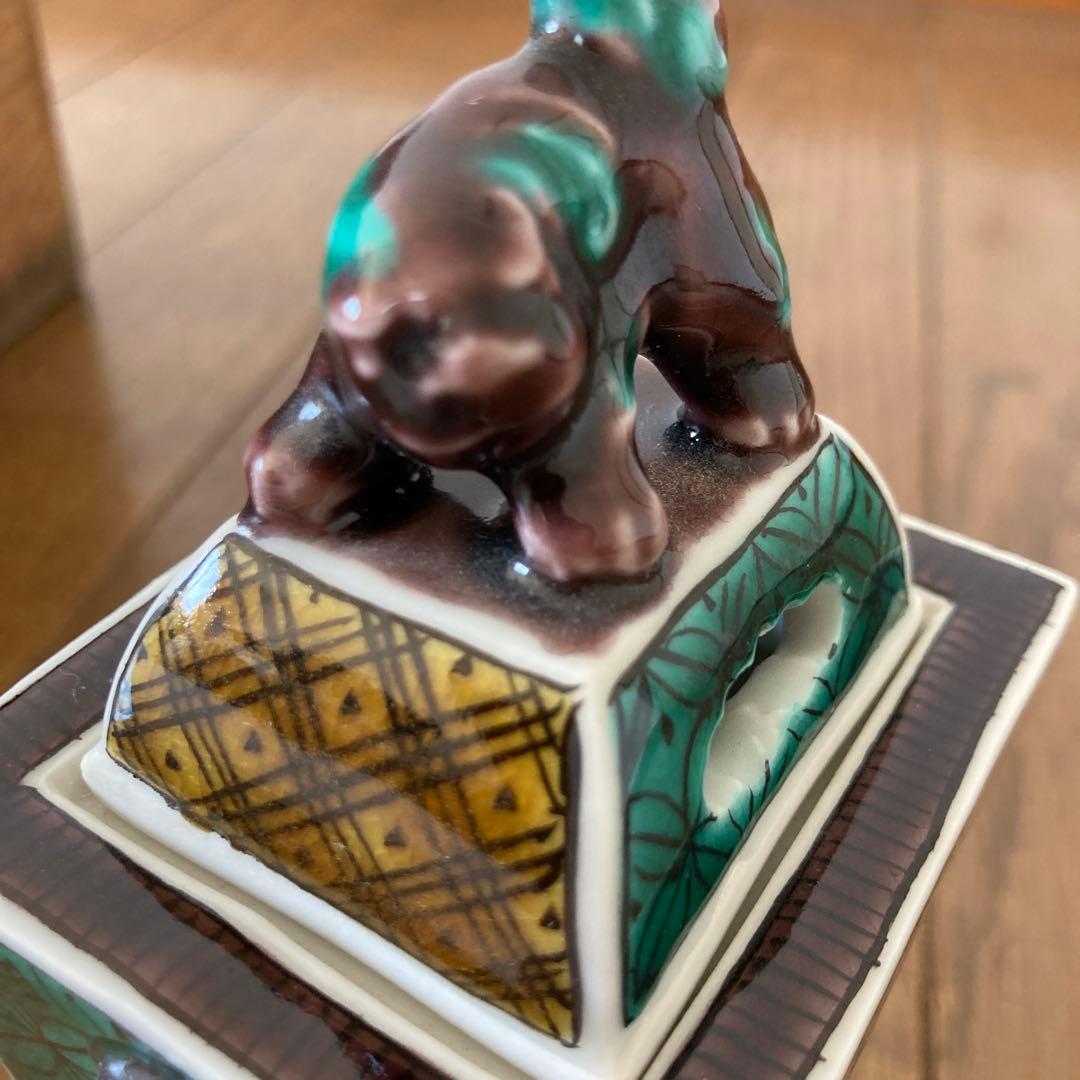 木米　九谷焼　香炉　青木木米　香爐　九谷木米　江戸時代　明和　九谷　古九谷