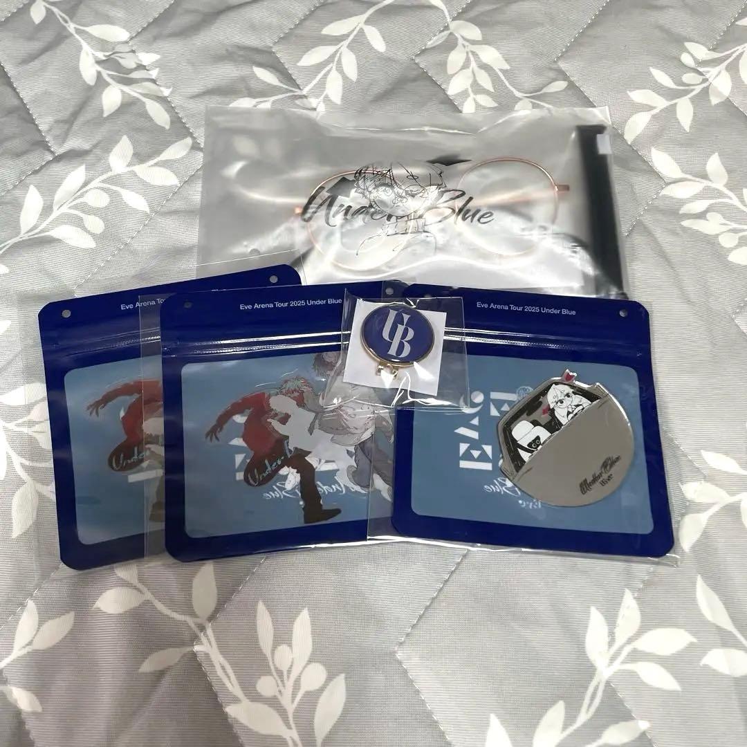 12点まとめ売り】Eve Under Blueくじリストバンド・まるめがねなど Eve
