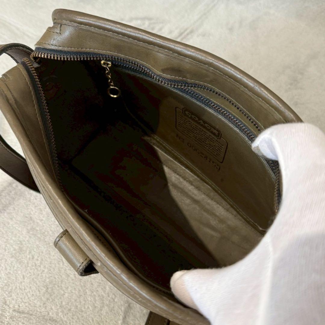 バッグ Vintage Coach Olive Green Fulton Bag