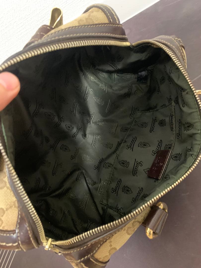 グッチ ブラウン クリスタルGG ハンドバッグ レディース ブランドバッグ