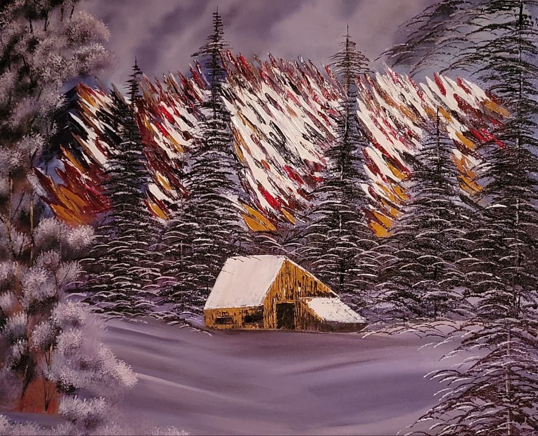 絵画 Winter  in pastel