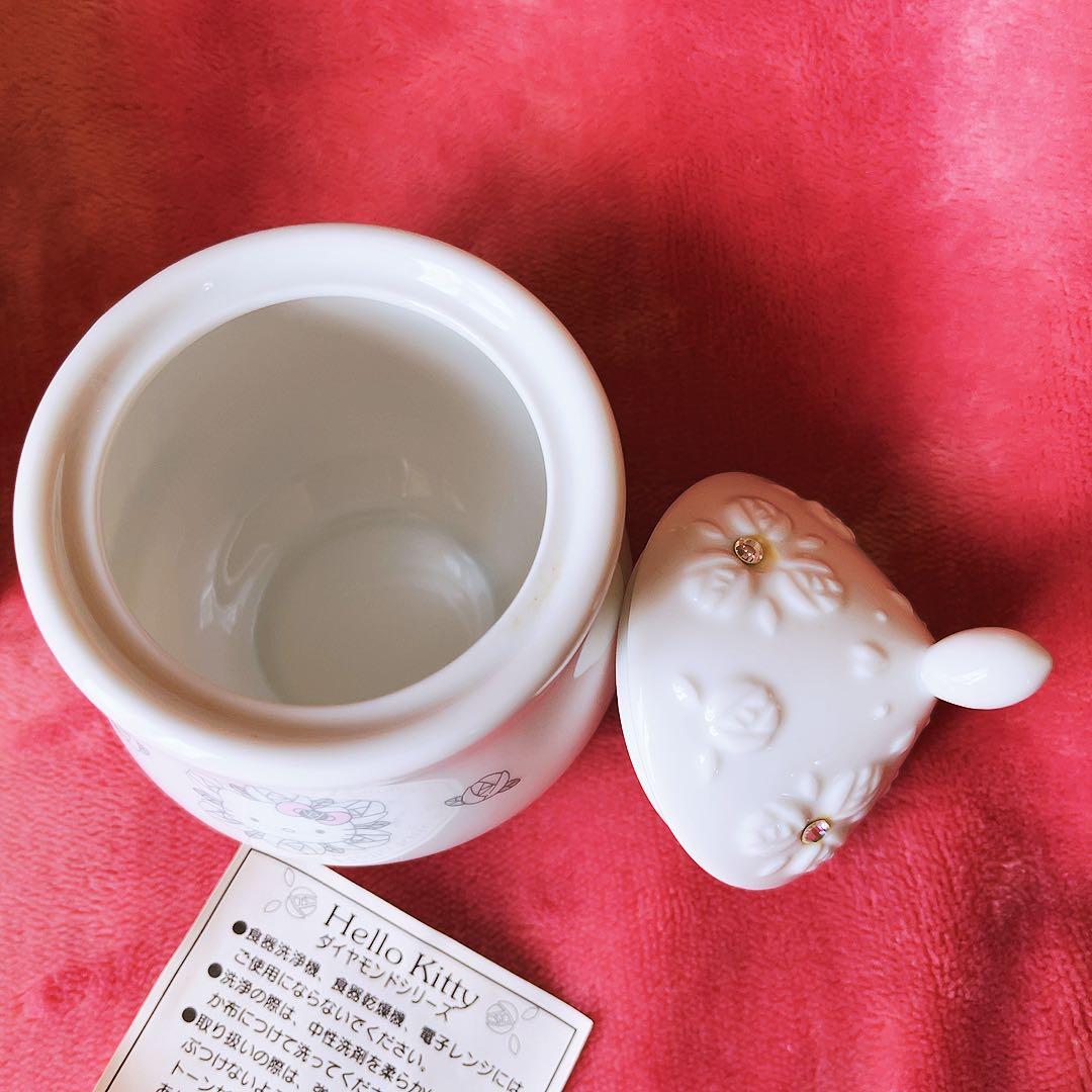 希少レア　ハローキティ　シュガーポット　ダイヤモンド　1999 サンリオ