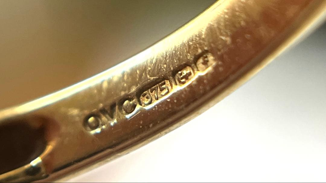 【超激レア‼︎】英国 9金 天然ゾイサイト バーミンガム 指輪 リング 1956年