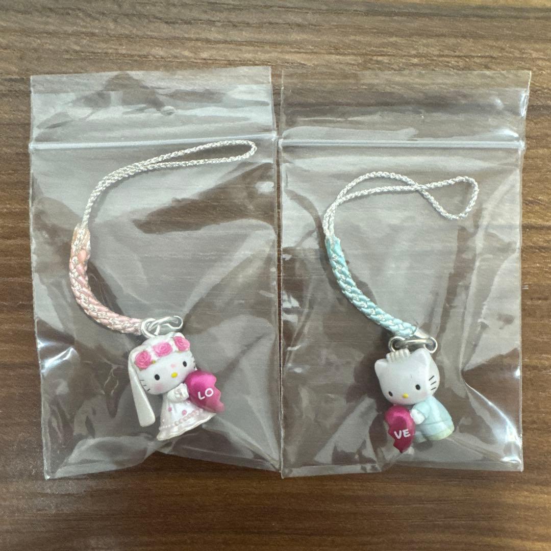 キティ 根付け ストラップ 2点セット 信州限定 軽井沢ウェディング