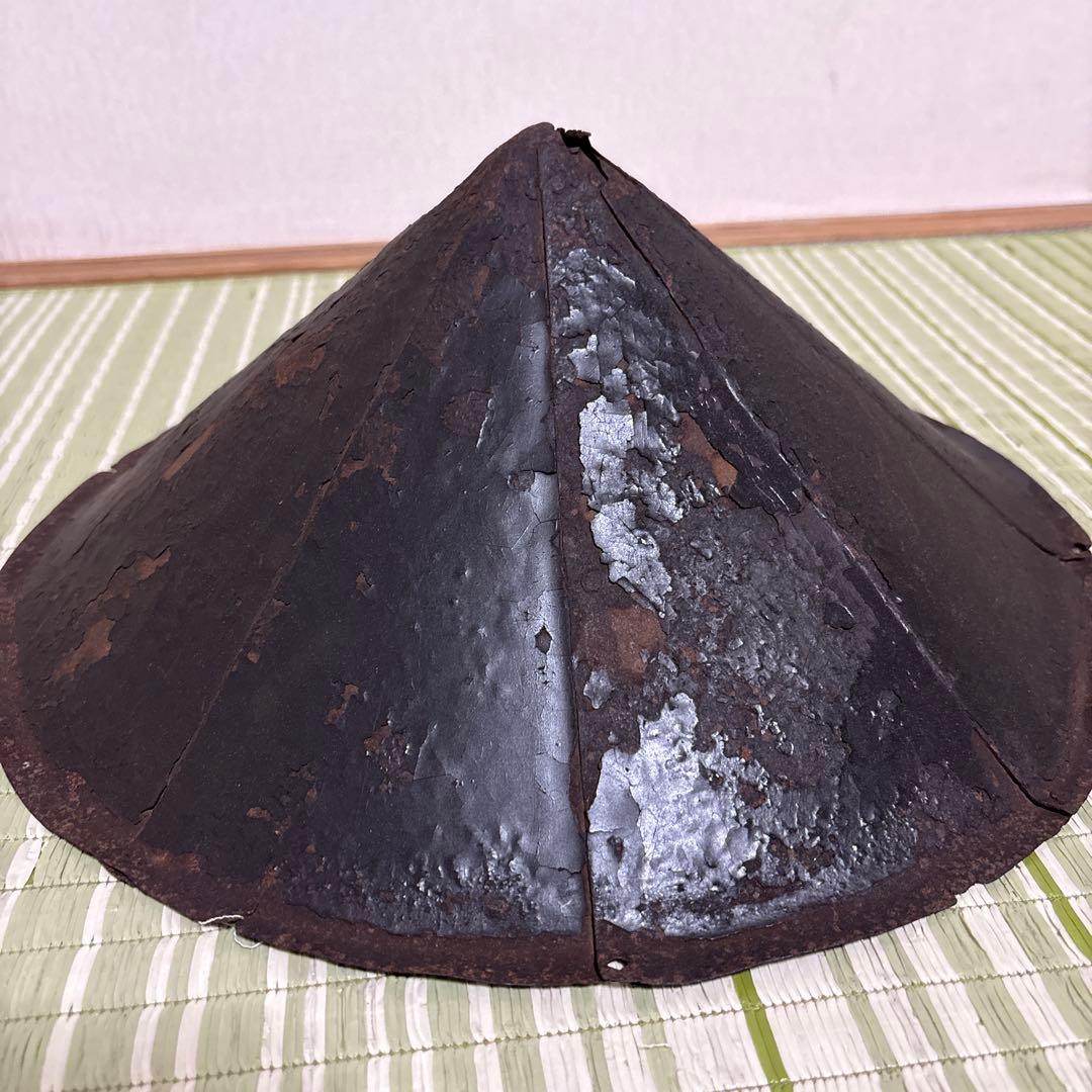 陣笠　サムライ　武具　帽子　戦国　工芸品　骨董品　時代物　鉄製