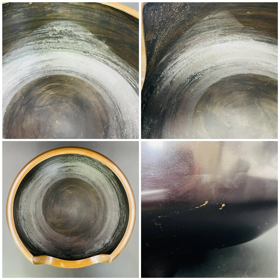 唐銅風炉 道安風炉 風炉師 秋元宗幹 造 共箱 栞 五徳付き 茶道具 R8SD5