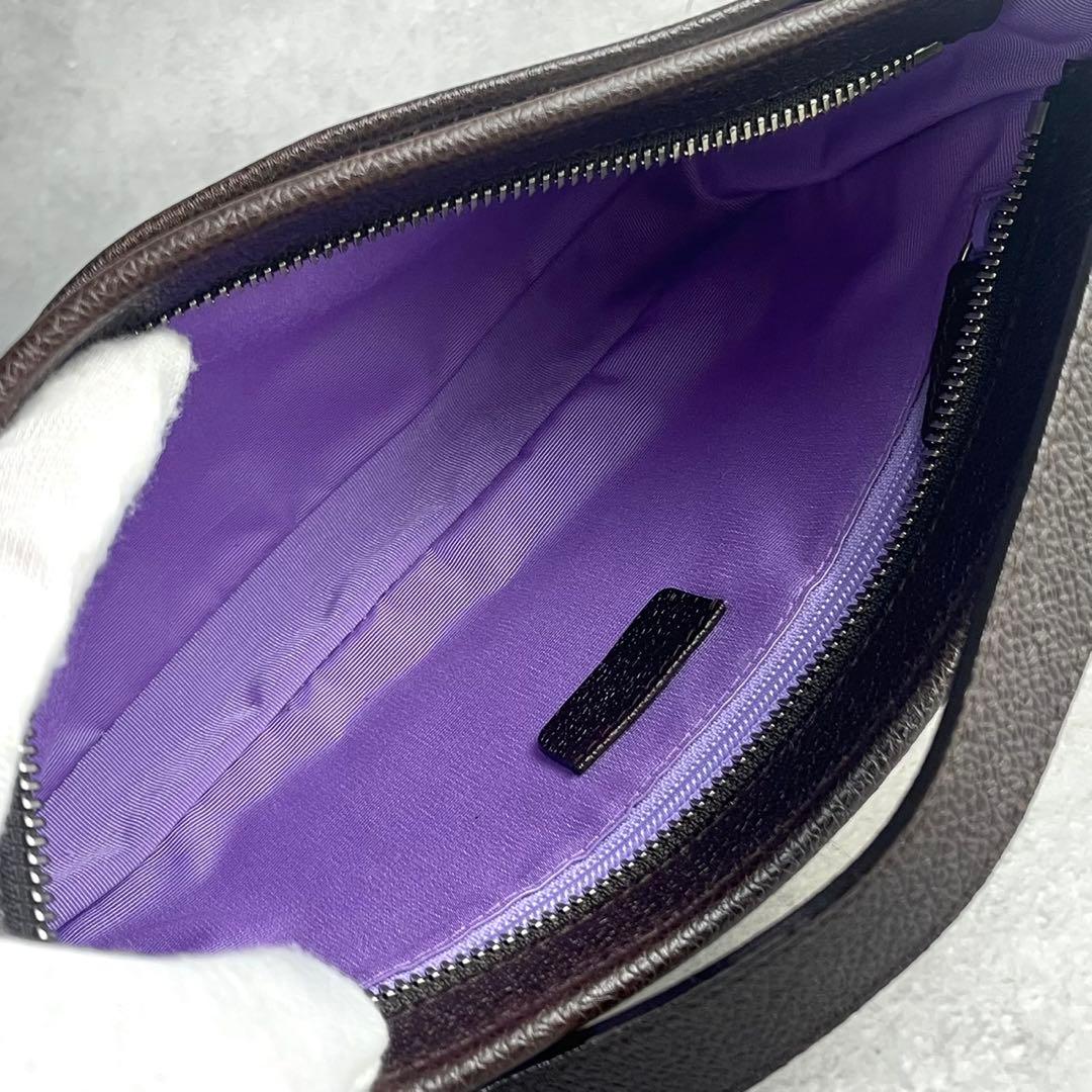 ブルガリ ハンドバッグ ロゴマニア ベージュ系xダークブラウン 27856