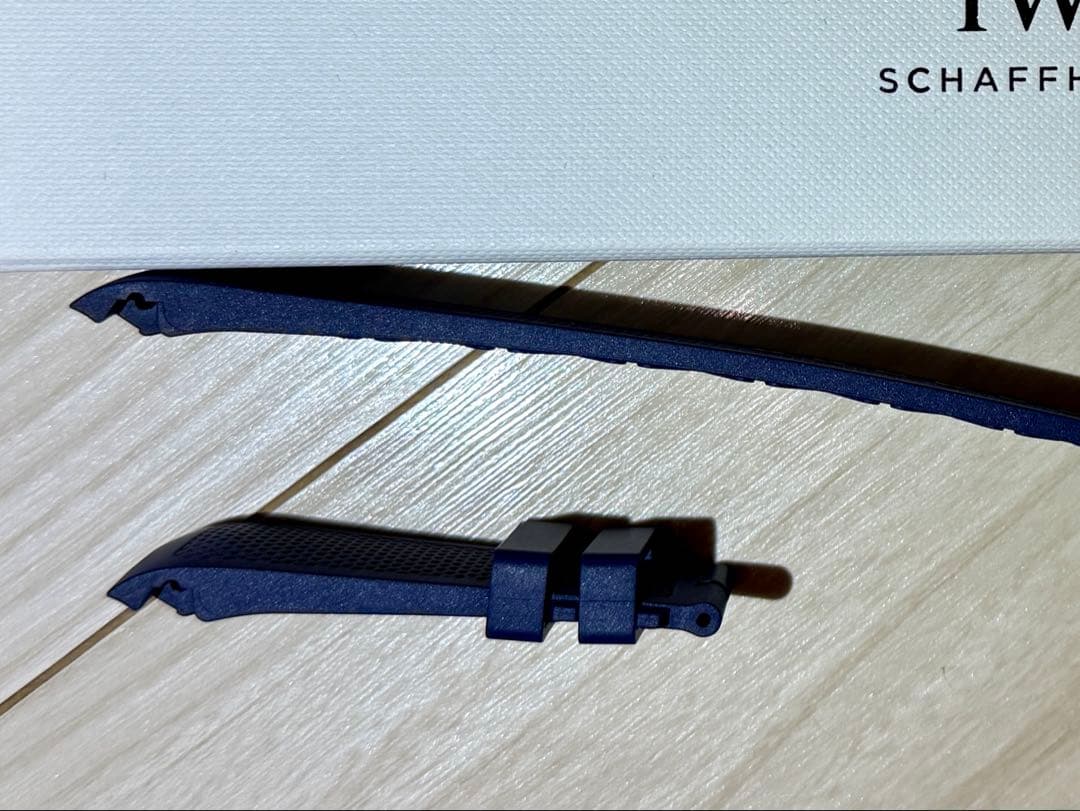 未使用【純正】IWC ポルトギーゼ　ヨットクラブ　ラバーベルト　ネイビー