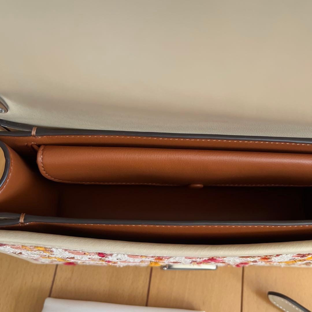 COACH ショルダーバッグ バンディット ツイード クロスボディ レザー