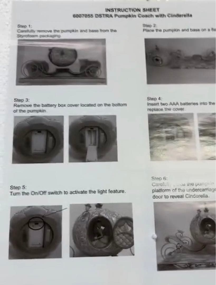 新品 未使用 シンデレラ かぼちゃの馬車 ライトアップ エネスコ トラディション