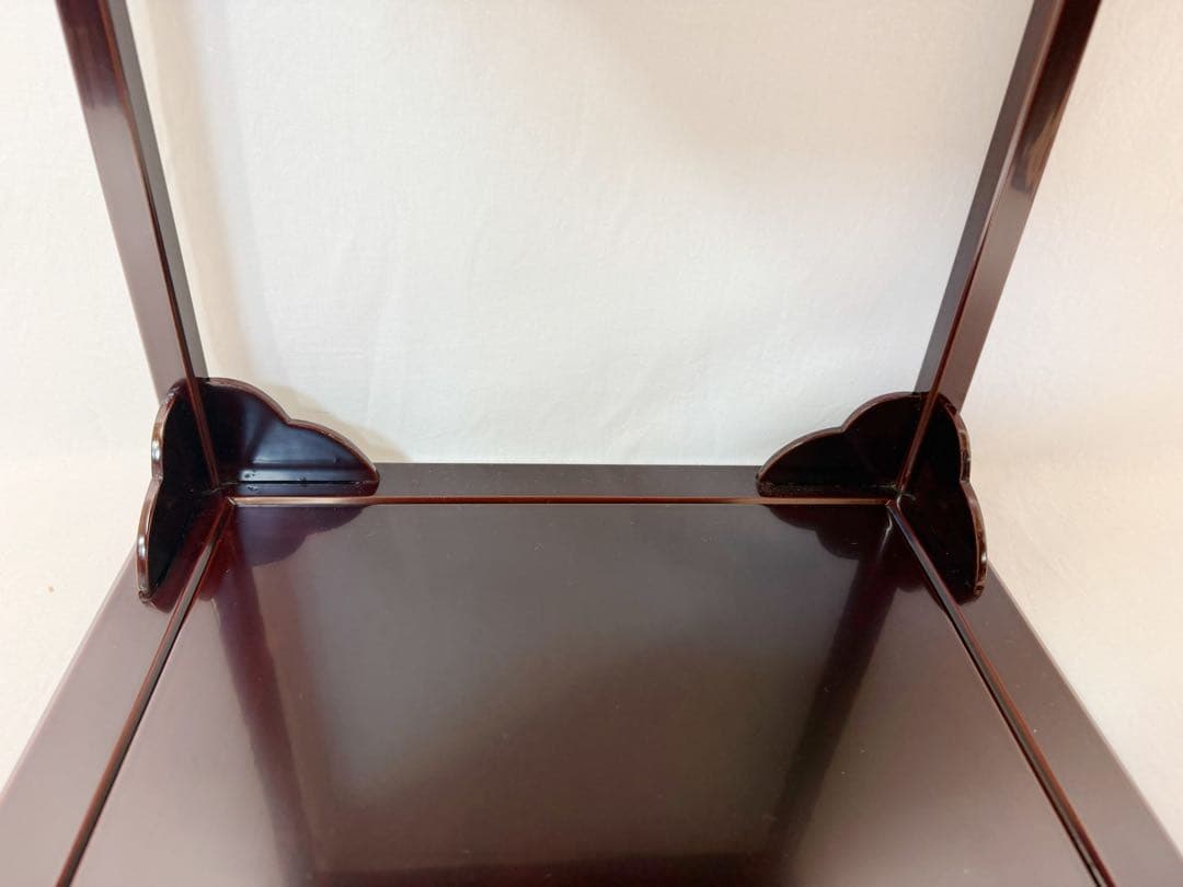 ほぼ未使用 茶道具 漆専堂造 溜塗 二重棚 茶棚 水指棚 共箱 - メルカリ