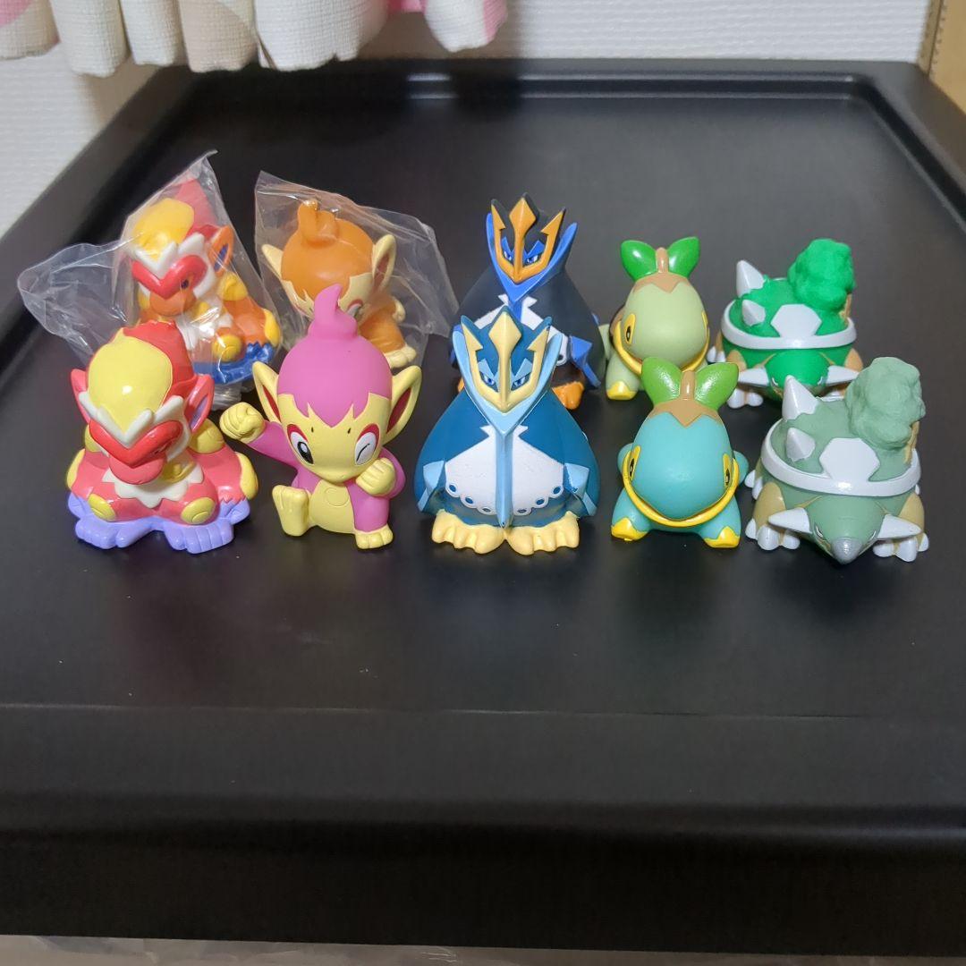 ポケモン指人形色違い ヒコザル ナエトル エンペルト ドダイトス 当選