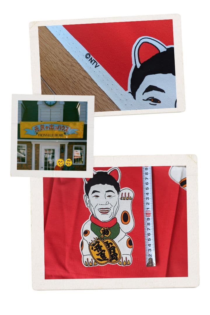 元気の出るテレビ　元気の出るハウスにて購入レアなRED布