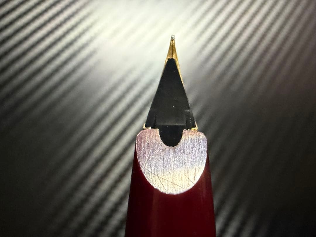 美品 モンブラン No.221 ボルドー 吸入式 EF 極細字 万年筆