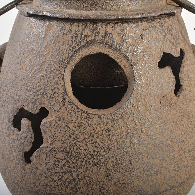 煎茶道具　漢詩文　茶飯釜　涼炉　D　R6641B