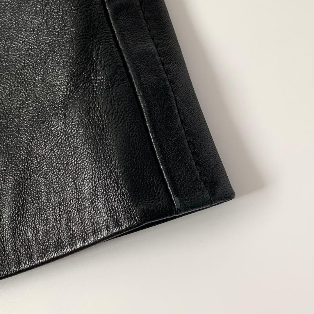 ディオール　スコート　CDバックル　ラムレザー　ブラック　38サイズ　キュロット