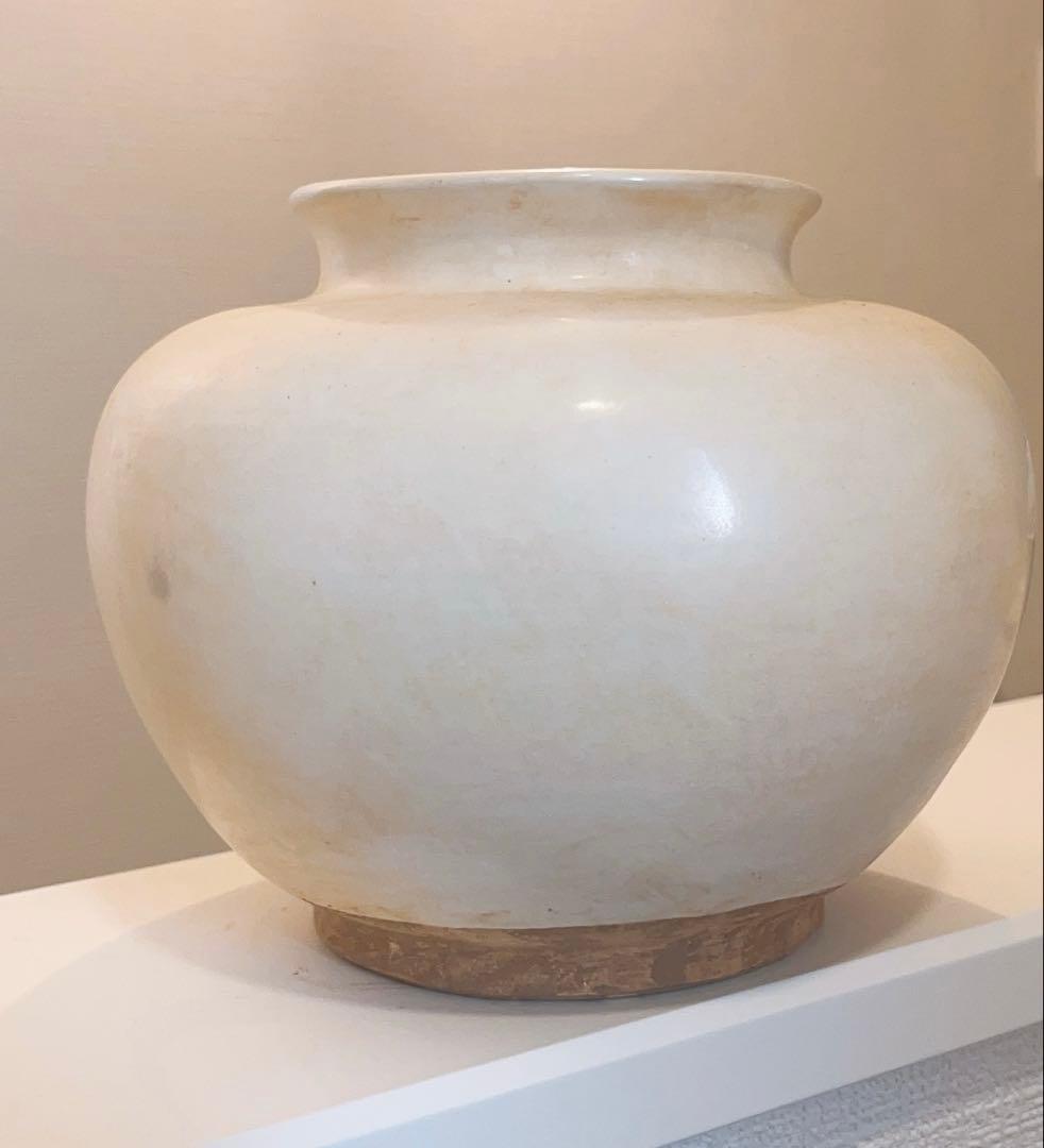 白磁万年壺　唐時代　陶芸　古美術品　骨董品