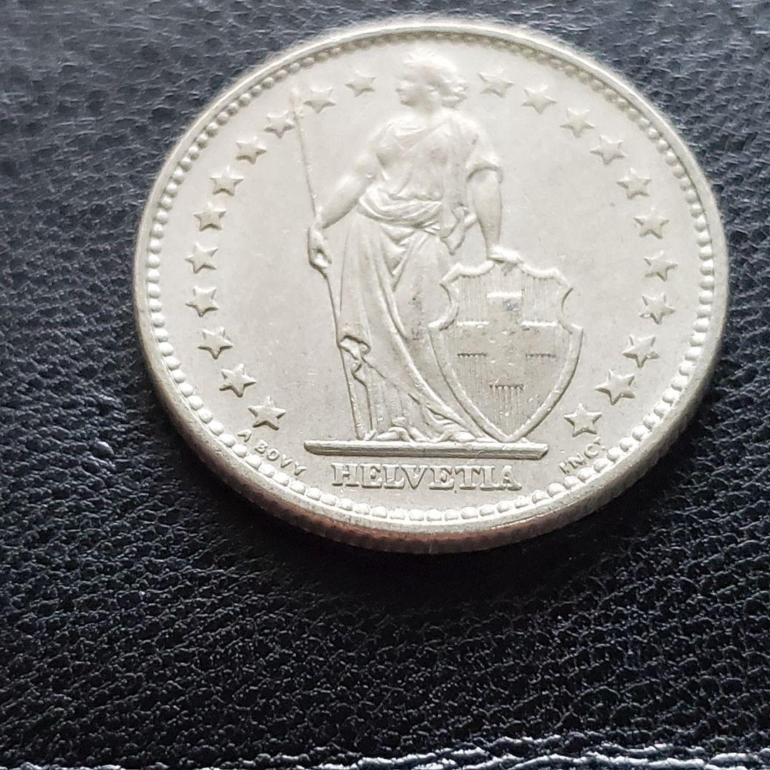 901. 1969年 スイス 2フラン 白銅貨 コイン - メルカリ
